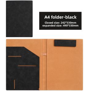 Multifunctional A4 File Folder Simple Business Contract Manager Folder Financial Real Estate Sales Professional Meeting Pad Clip Board Folder