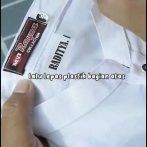 Stiker Nama Sablon Label isi 60 Pcs Untuk Di kain Kaos Sablon Setrika custom Nama