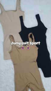 Oppa Style Shop JS003 Sports Jumpsuit  Scrunch Butty Olahraga Yoga Workout Gym / Jumpsuit Olahraga / One Piece Olahraga Wanita