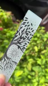 8pcs Acrylic Bookmarks Student Learning Supplies Stationery Gifts Decor Gifts Book Office Tree of Life Moon Tarot Element Patter