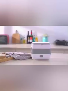 SG🔥【Ready Stock】Double layer electric lunch box portable heating 2L 4-pot lunch box food constant temperature heating small steamer mini rice cooker (UK Plug) 加热饭盒