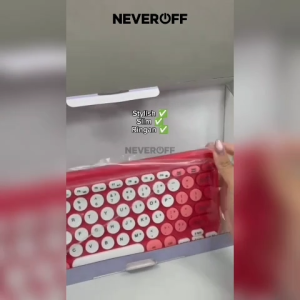 Keyboard Mouse Combo Wireless Set GK500/KM500 Hemat Baterai Stylish Slim Ringan & Elegan