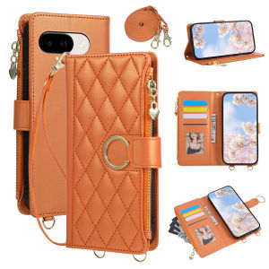 szhaiyu | Crossbody Wallet Card Slots Phone Case Phone Case for Google Pixel 7 8 9 10 Pro XL 10A 9A 8A 7A Leather Bracket Protect Cover