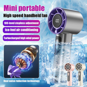 Mini Portable Rechargeable Turbo Fan Handheld Fan High Speed Desktop Fan