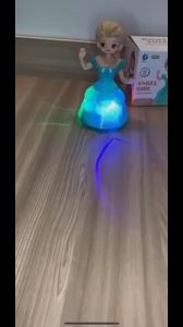 Brand New Cinderella Elsa Snow White Princess Sofia Ice Princess Dancing Light Music Rotating Toy