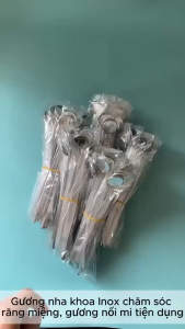 GƯƠNG SOI MINI INOX ĐA NĂNG – COMBO 3 CÂY – SOI RĂNG TAI MŨI DA – GƯƠNG KIỂM TRA CÁ NHÂN TIỆN LỢI