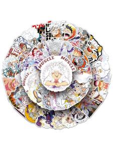 One Piece Anime Stickers Waterproof Cartoon Graffiti Decorative Notebook Luggage Computer Helmet DIY Sticker Nickel Form