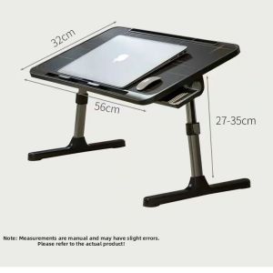 Portable Adjustable Bed Table Foldable Desk Panel