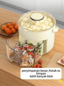 【Arfex】Cetakan Es 40 Grid Batu Sekali Tekan E52 Ice Cube Maker / Ice Storage Box / Cetakan & Wadah Es 2IN1