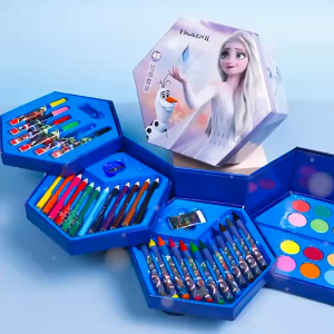 Set lukisan anak-anak pensil cat air pensil warna krayon guas kotak Hadiah siswa anak / cocok di jadikan hadiah dan souvenir pesta