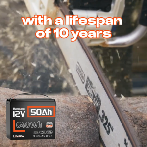 Humsienk LiFePO4 Lithium Battery vs Lead Acid 12V 50Ah BMS 10000+ Cycles Battery Rechargeable Solar Battery