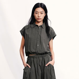PEACEBIRD | Commute Style High Waist Skirt and Blouse Set