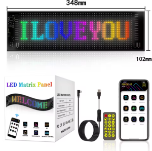 LED Devil Eye Lights for Motorcycle & Car WindshieldProgrammable Matrix Pixel Panel with App/Remote Control for Motorcycle