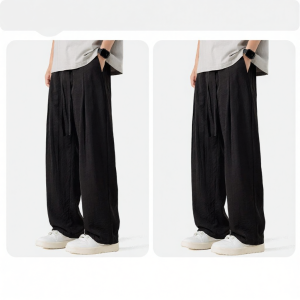 MiiOW | Ice Silk Summer Lightweight Loose Straight Quick Drying Large Size Mens Sports Pants