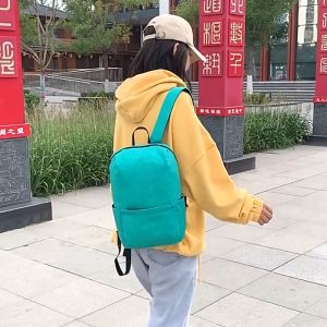 Stylish Mini Ransel Bag Simpel Colour Ultralight Travel Bag 523-4