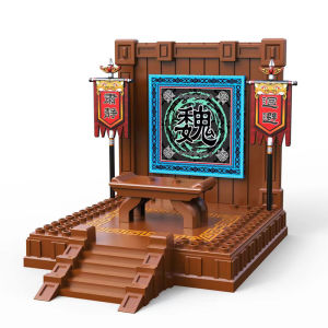 TUSIDI | Ancient Scenery Model with Guan Yu Lü Bu Figures