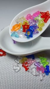 50 pcs cute Letter Alphabet Charm for jewelry findings accessories assorted colors