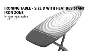 Ironing Board D 135x45 cm บราบันเทีย ความยาว 135ซม ขนาดหน้ากว้าง 45ซม รีดผ้าแบบยืนรีด บราบันเทีย บราบันเทีย