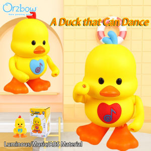 Orzbow Nhảy Múa vịt vàng nhỏ Bé Comfort Đồ Chơi ABS Điện Trẻ Sơ Sinh Nhẹ Nhàng Đồ Chơi Với Phát âm nhạc và ánh sáng