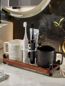 Baroquehouse | Couple Toothbrush Cup Set Premium Ceramic 1 Pair