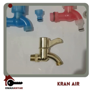 Kran Taman Plastik PVC Tembok Transparan 3/4" WARNA RANDOM