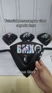 VISOR SEPEDA BMX V3 EDITION MOTIF HOLOGRAM + LAMPU LED RGB KEDIP PESAWAT 7 WARNA VISOR SEPEDA VARIASI KEREN DI STANG AKSESORIS SEPEDA BMX