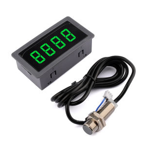 Aideepen | DC 8-24V High - precision Digital Speedometer Hall Sensor 10 - 9999RPM DC Tachometer 0.56 Inch 4 - bit LED Digital Display Mete