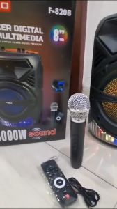 Speaker Jumbo FLECO F-820B / Speaker TV Full Bass / Salon Bluetooth Jumbo Super Bass / Speaker Karaoke Bluetooth Stereo Subwoofer Jumbo Bisa Dicas / Speaker Wireless theater audio Stereo subwoofer / Speaker Aktif Super Bass
