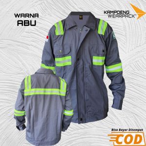 Baju Kerja Proyek / Wearpack Safty First / APD K3 | Wearpqck Atasan Semi Jaket