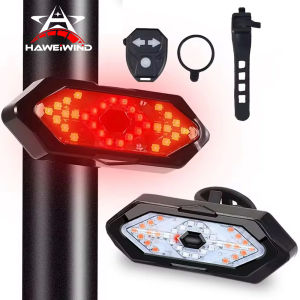 Sạc USB Xe Đạp Điều Khiển Từ Xa Đuôi Đèn Chống Nước 32LED Xe Đạp Nhan Cho Đi Đêm