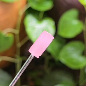 Q2097 Charm lu thống Cẩm Thạch Hồng sẵn lỗ 2li hợp Hỏa & Thổ - Phong Thuỷ TUDO