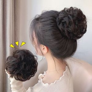 Băng Đô Tóc Giả Phồng Cho Bé Gái Phụ Kiện Tóc Tròn Thoải Mái Màu Đen Dễ Thương Nên Mua Phụ Kiện Tóc Phong Cách Hàn Quốc