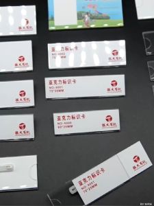 2pcs Acrylic Name Tag Holders Magnetic ID Name Plate Badge Holder For Bank Hotel Hospital School