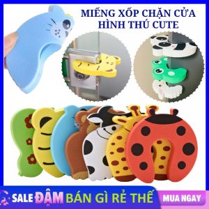 Dụng Cụ Chắn Cửa Chống Kẹp Tay Cho Bé - Miếng Xốp Chặn Cửa Hình Thú Ngộ Nghĩnh Chống Va Đập Thông Minh - Miếng Chặn Cửa Thông Minh Giữ Cửa Chắc Chắn Tiện Lợi