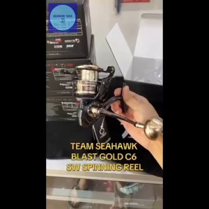 4077 MESIN PANCING TEAM SEAHAWK BLAST GOLD C6 SW SPINNING REEL SALTWATER