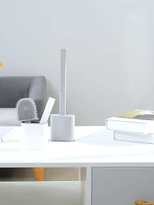 [MHS] Sikat Wc Silikon Wadah Fleksibel Pembersih Toilet