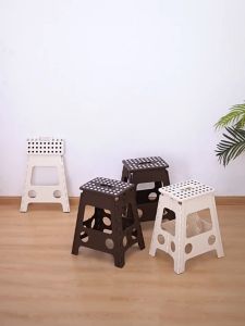 Folding stool Thickened reinforced plastic folding chair adult home student small bench portable stool