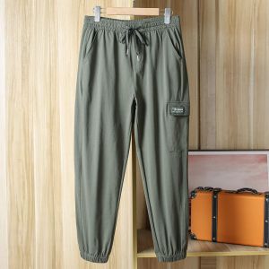 กางเกงขายาวลำลองชายผ้าไหมน้ำแข็ง น้ำหนักเบา แห้งเร็ว ระบายอากาศได้ดี ใส่สบาย สำหรับเล่นกีฬากลางแจ้งในฤดูร้อน