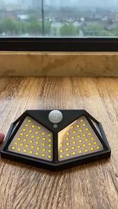 Outdoor Solar Lights 100 LED Solar Power Led   Solar Lights Outdoor Lighting Wireless Motion Sensor Lights IP65 Waterproof 270°Wide Angle Security Wall Three Lighting Modes Waterproof for Garden Decoration