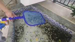 2pcs Heavy-Duty Pool Skimmer Net with Reinforced ABS Frame & Aluminum PoleOutdoor Cleaning Accessories