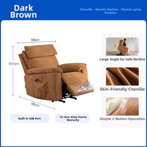 Electric Lifting Recliner Sofa for Elderly Single