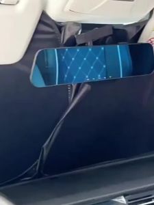 Front Windshield Sunshade Foldable Sun Visor  Suitable for Sedan and SUV Models Amagi