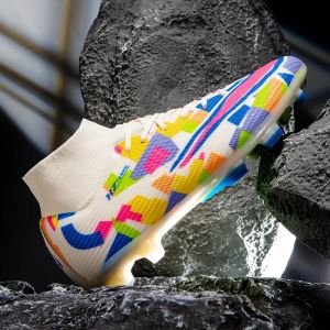 Original FG/TF รองเท้าฟุตบอลชาย Cleats Society หญ้าการฝึกอบรมเด็กลื่นรองเท้าฟุตบอลใหม่รองเท้าฟุตบอลมืออาชีพ