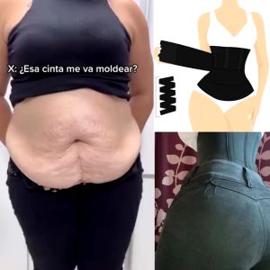 Invisible Tummy Wrap Body Shaper Abdomen Waist Trainer Tape Elastic Training Corset Body Sculpti