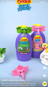 [Malaysia Import] CARRIE JUNIOR Kids Hair & Body Wash - Cheeky Cherry Refill Pack 500g