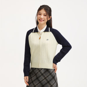 Hotwind | Lightweight Autumn Knitwear Sweater Cardigan Zip Front Raglan Sleeve