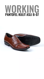 Sepatu Pantofel Kulit Sapi B-07 Sepatu Formal Kerja Kantor Kulit Import