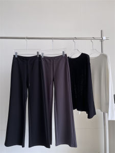 Jayt S Spring Thin Intellectual Line Micro Flared Pants Drapey Slimming High Intelligence Loose Drawstring Long Trousers
