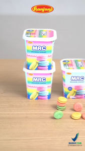 Rinjani MRC Macaron Cookies Jar Isi 20 Pcs - Cookies Dengan Toping Aneka Rasa