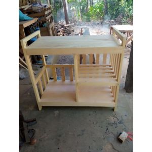 Meja kompor Tatakan 2 Tungku & 1 Tungku Mahoni termurah Bisa COD